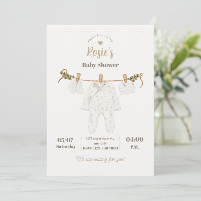 Personalized Children’s Birthday Invitation Inbjudningar (Stående Fram)