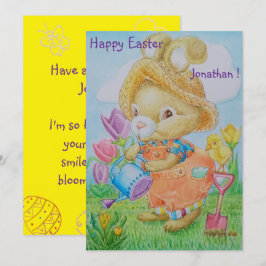 Personalized Children's Easter Greeting Card Julkort