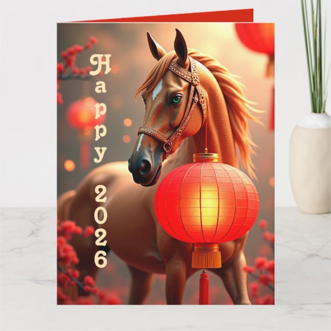 Personalized Chinese new year 2026 Kort (Framsida)