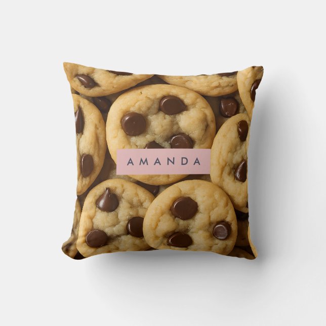 Personalized Chocolate Chip Cookie Kudde (Framsida)