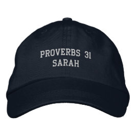 Personalized Christain Scripture Embroidered Hat Broderad Keps