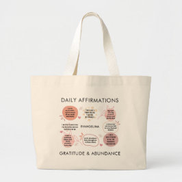 Personalized Christian DAILY AFFIRMATIONS Jumbo Tygkasse