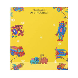Personalized Christmas Animated Toys  Anteckningsblock