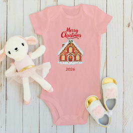 Personalized Christmas Baby Bodysuit - Name & 2026 T Shirt