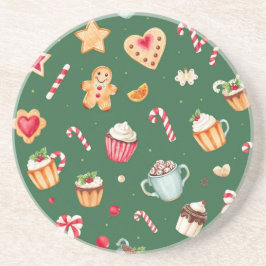 Personalized Christmas Baking Pattern Underlägg