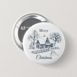 Personalized Christmas Button–Custom Seasonal Pin Knapp