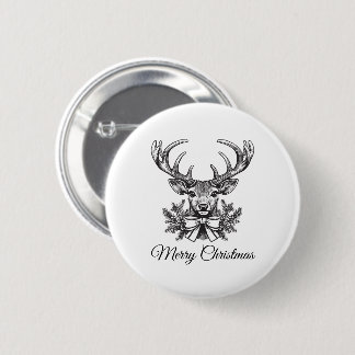Personalized Christmas Button–Custom Seasonal Pin Knapp