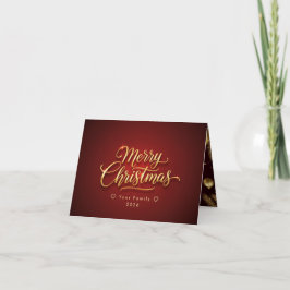Personalized Christmas Card with Custom Message Tack Kort