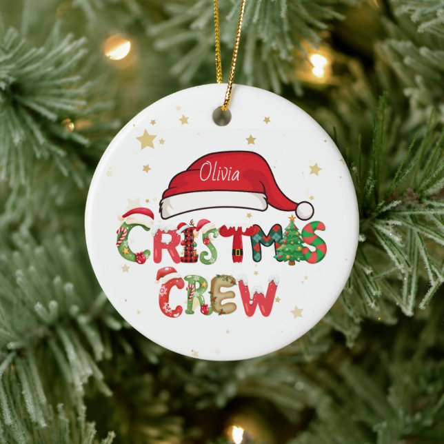 Personalized Christmas Crew Ornament (Träd)