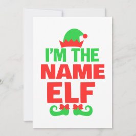 Personalized Christmas Elf Julkort