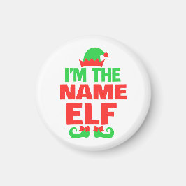 Personalized Christmas Elf Magnet