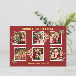 Personalized Christmas Flat Holiday Card Julkort