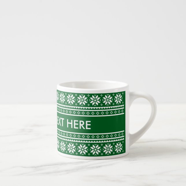 Personalized Christmas gift espresso coffee cup Espressomugg (Höger)