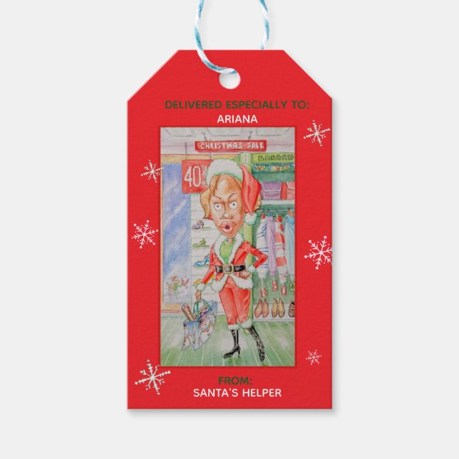 PERSONALIZED CHRISTMAS GIFT LABEL PRESENTETIKETT (Framsidan)