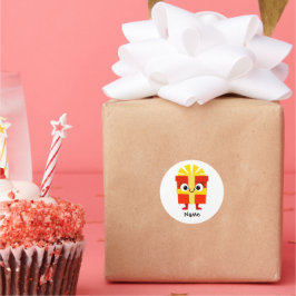 Personalized Christmas Gift Sticker – Custom Name  Runt Klistermärke