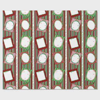 Personalized Christmas Gift Wrap-Scrapbook Cute Presentpapper