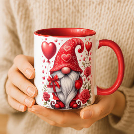 Personalized Christmas Gnome Mug Mugg