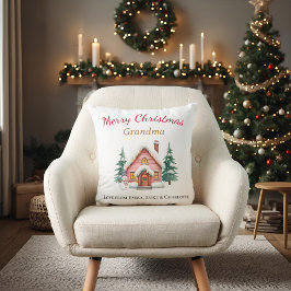 Personalized Christmas Grandma Pillow Gift Kudde