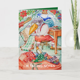 Personalized Christmas Greeting Card for Good Kids Kort