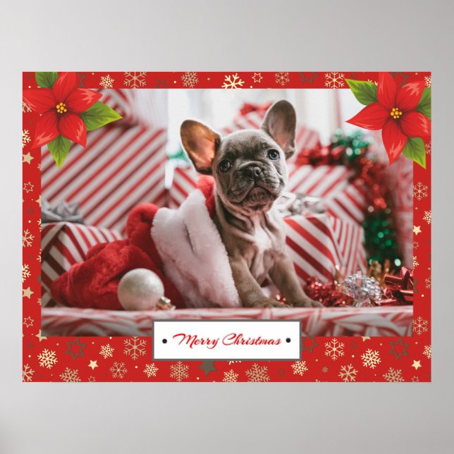 Personalized Christmas Holidays Photo Poster (Framsidan)