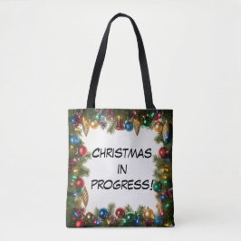 Personalized Christmas In Progress - Tygkasse