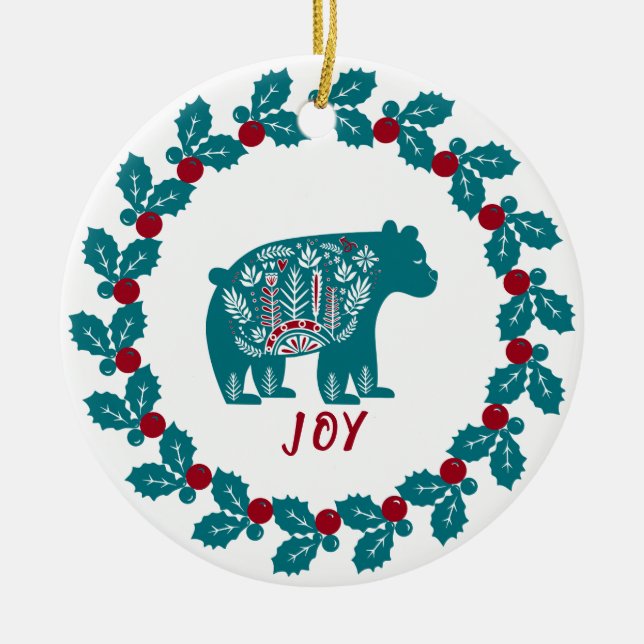 Personalized Christmas Julgransprydnad Keramik (Framsidan)