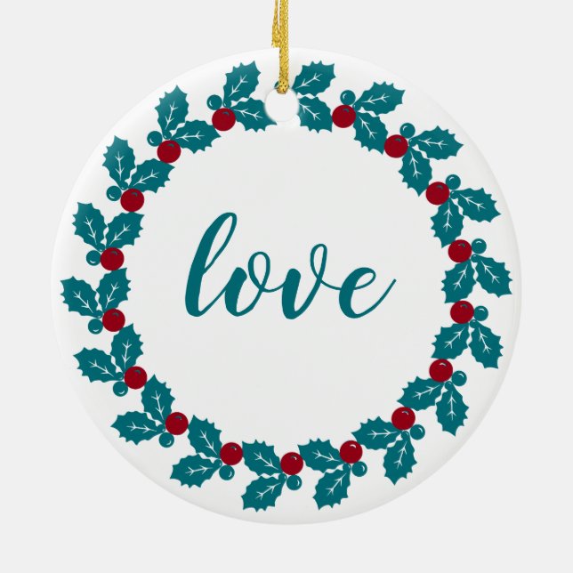 Personalized Christmas Julgransprydnad Keramik (Baksidan)