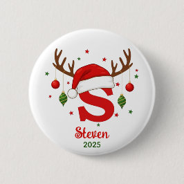 Personalized Christmas Monogram S Santa Hat Knapp