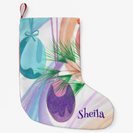 Personalized Christmas Ornaments Stocking Liten Julstrumpa