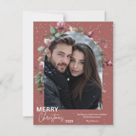 Personalized Christmas Photo Card - Holiday Tack Kort