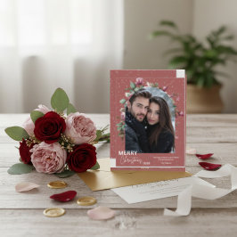 Personalized Christmas Photo Card - Holiday Tack Kort