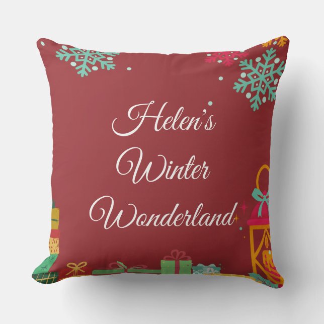Personalized Christmas Pillow Kudde (Framsida)