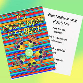 Personalized Cinco de Mayo Fiesta Lemon Lime  Inbjudningar