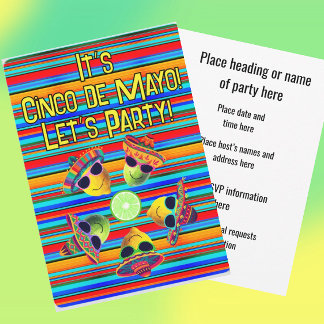 Personalized Cinco de Mayo Fiesta Lemon Lime  Inbjudningar