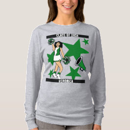 Personalized Class of Cheer Shirt Green 2 T