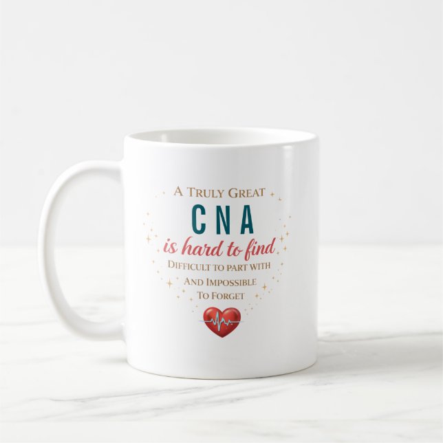 Personalized CNA Appreciation Quote Kaffemugg (Vänster)
