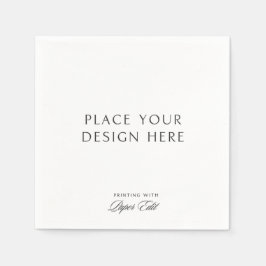 Personalized Cocktail Napkins Add Your Own Design Pappersservett