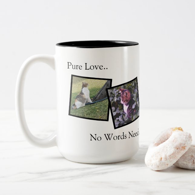 Personalized Coffee Mug for Animal Lovers Två-Tonad Mugg (Med munk)
