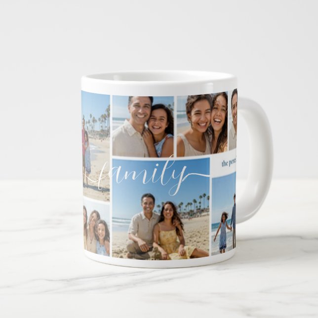 Personalized Coffee Mug with Family Memories Jumbo Mugg (Framsida höger)