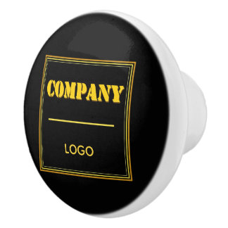 Personalized Company Black Modern Custom Business Knopp