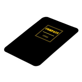 Personalized Company Black Modern Custom Business Magnet
