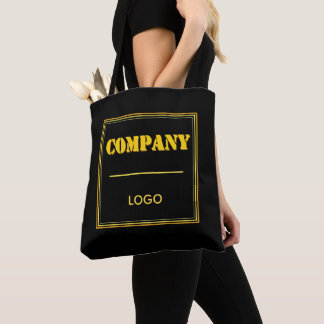Personalized Company Black Modern Custom Business Tygkasse