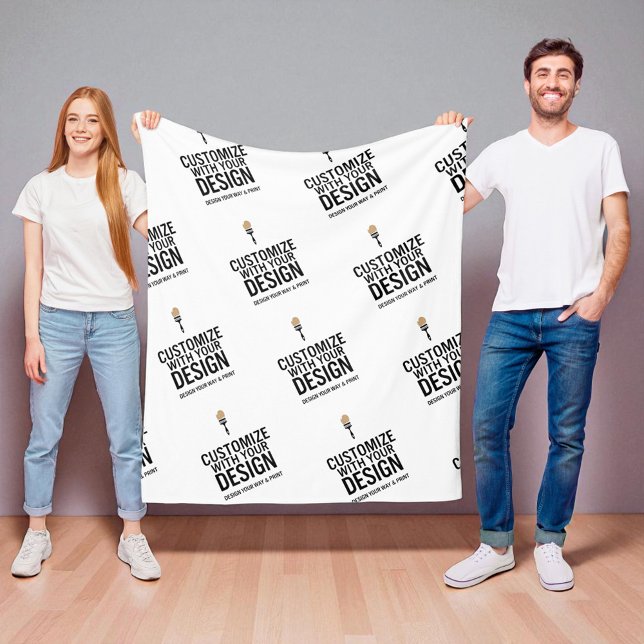 Personalized Company Branded Custom Minimalist  Fleecefilt (Skapare uppladdad)