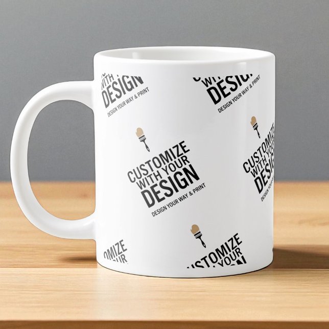 Personalized Company Branded Custom Minimalist  Jumbo Mugg (Skapare uppladdad)