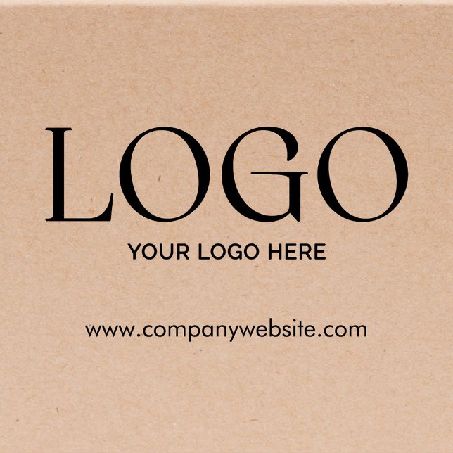 Personalized Company Business Logo Website Modern Stämpel (In situ)