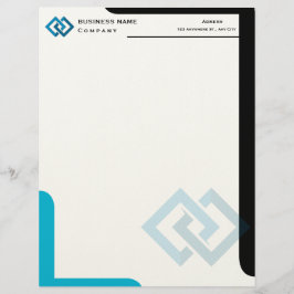 Personalized Company Logo Professional Letterhead Brevhuvud