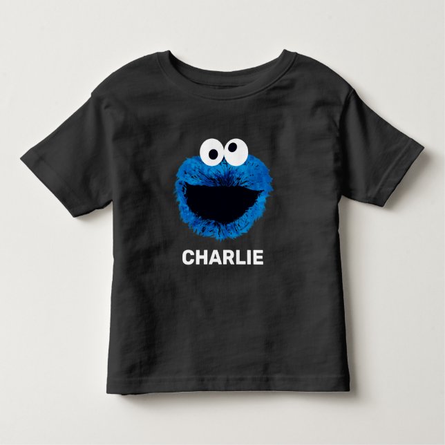 Personalized Cookie Monster | Watercolor Trend T Shirt (Framsida)