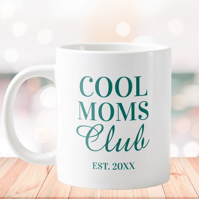 Personalized Cool Mom Club Quote Mothers Day Jumbo Mugg (In situ)