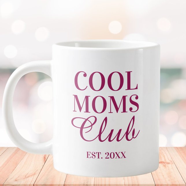 Personalized Cool Mom Club Quote Mothers Day Jumbo Mugg (In situ)