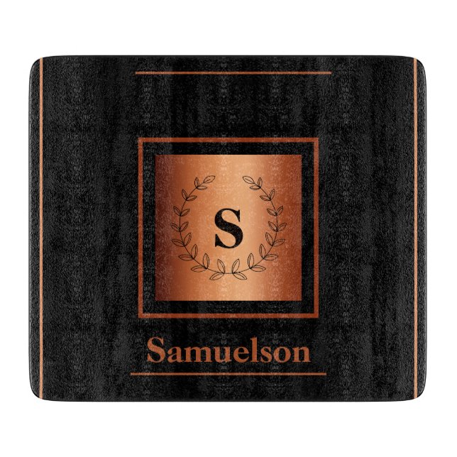 Personalized Copper-Embellished Cutting Board (Framsidan)